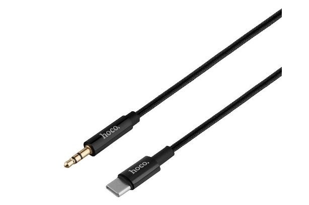 Кабель audio конвертор AUX Hoco UPA19 digital audio conversion cable for 1m Type-C to AUX 3.5mm